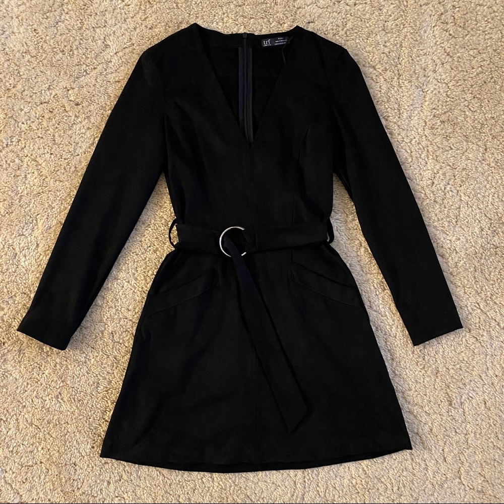Women’s Zara Dress Black Suede Size XS